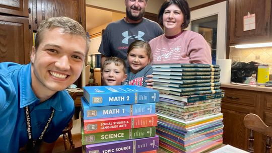 BOOKS, SMILES AND LONG DAYS FOR LATVIAN STUDENT