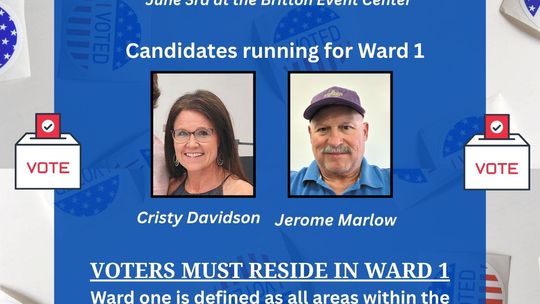 TWO VIE FOR WARD 1 BRITTON COUNCIL SEAT