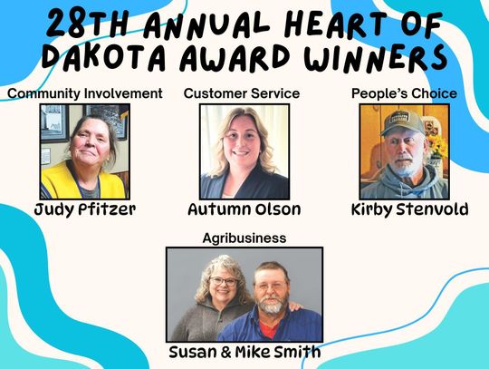 28TH ANNUAL HEART OF DAKOTA WINNERS ANNOUNCED