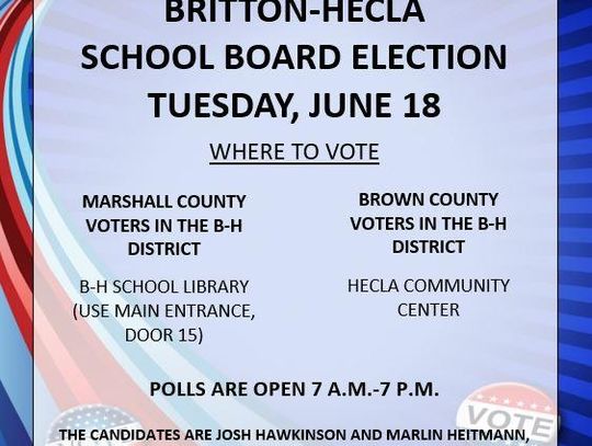 B-H BOARD ELECTION TUESDAY