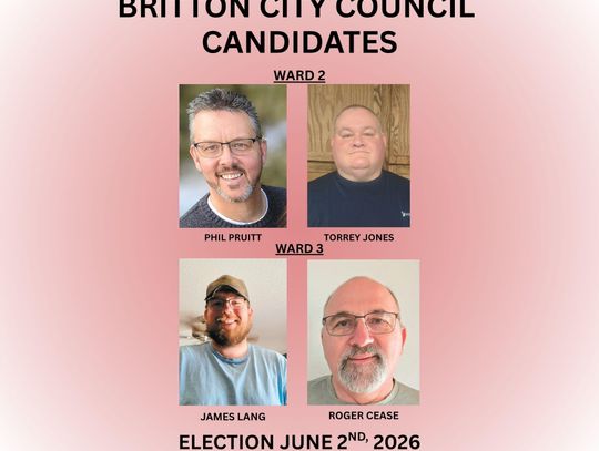 FOUR RUNNING IN TWO WARDS FOR BRITTON COUNCIL
