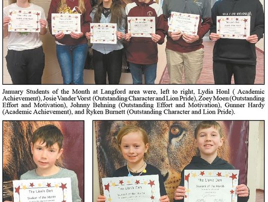 LA REIGNITES STUDENT OF MONTH PROGRAM