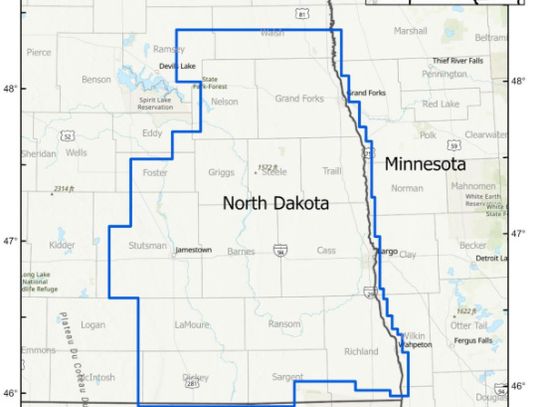 LOW-LEVEL FLIGHTS PLANNED TO IMAGE GEOLOGY OF EASTERN ND