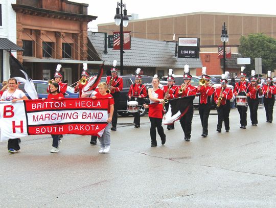 THE BAND PLAYS ON AT BRITTON-HECLA