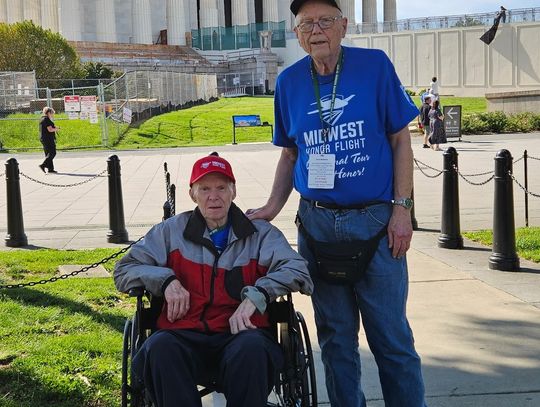 THREE AREA VETS TAKE HONOR FLIGHT