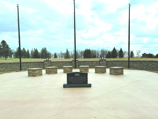 VETERANS MEMORIAL NEARING COMPLETION