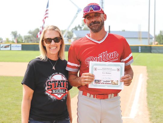 VFW FRIEND OF BASEBALL  AWARD GOES TO RICHTER