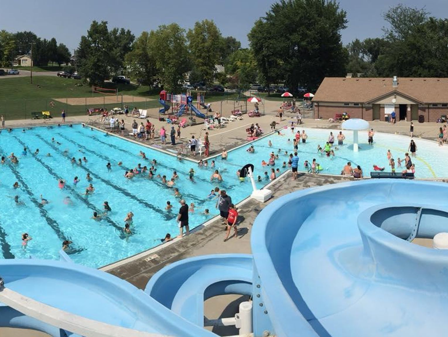 Diving Into Summer At Britton Swimming Pool