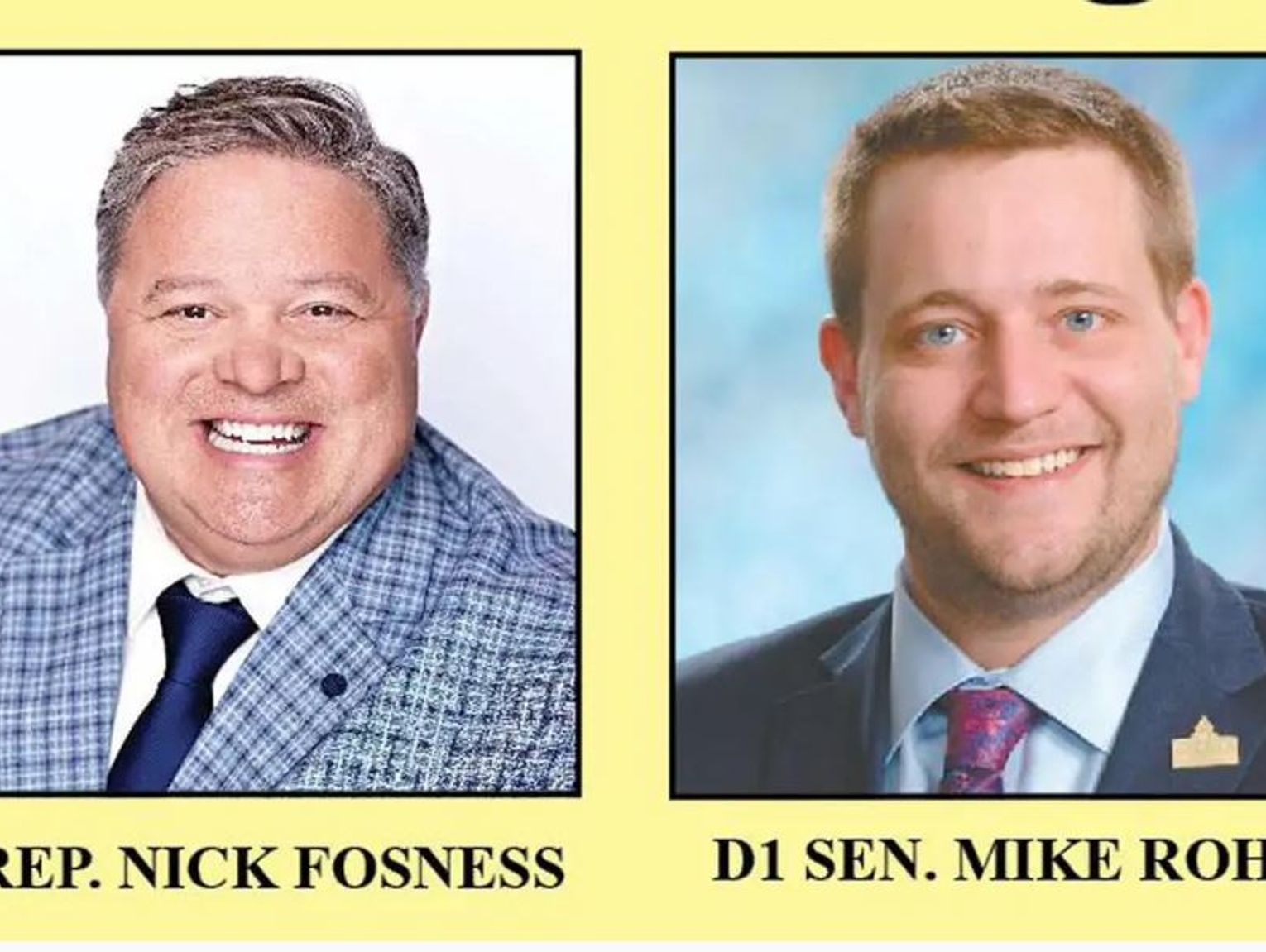 Mike Rohl Legislator LEGISLATIVE UPDATE