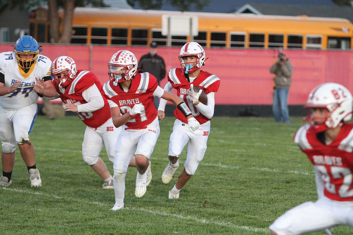 B-H GRIDDERS CRUISE TO SECOND WIN