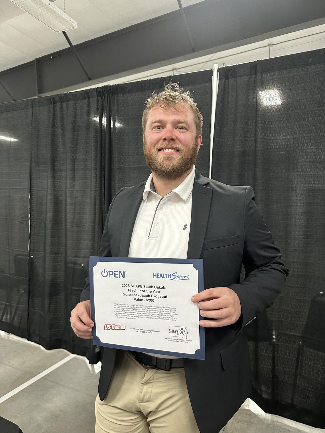 B-H TEACHER EARNS STATE AWARD