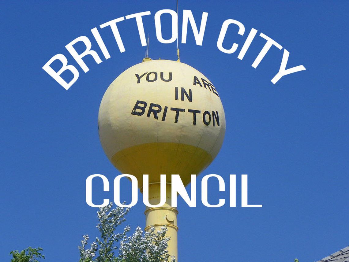 BRITTON COUNCIL: TALK ORDINANCE CHANGES
