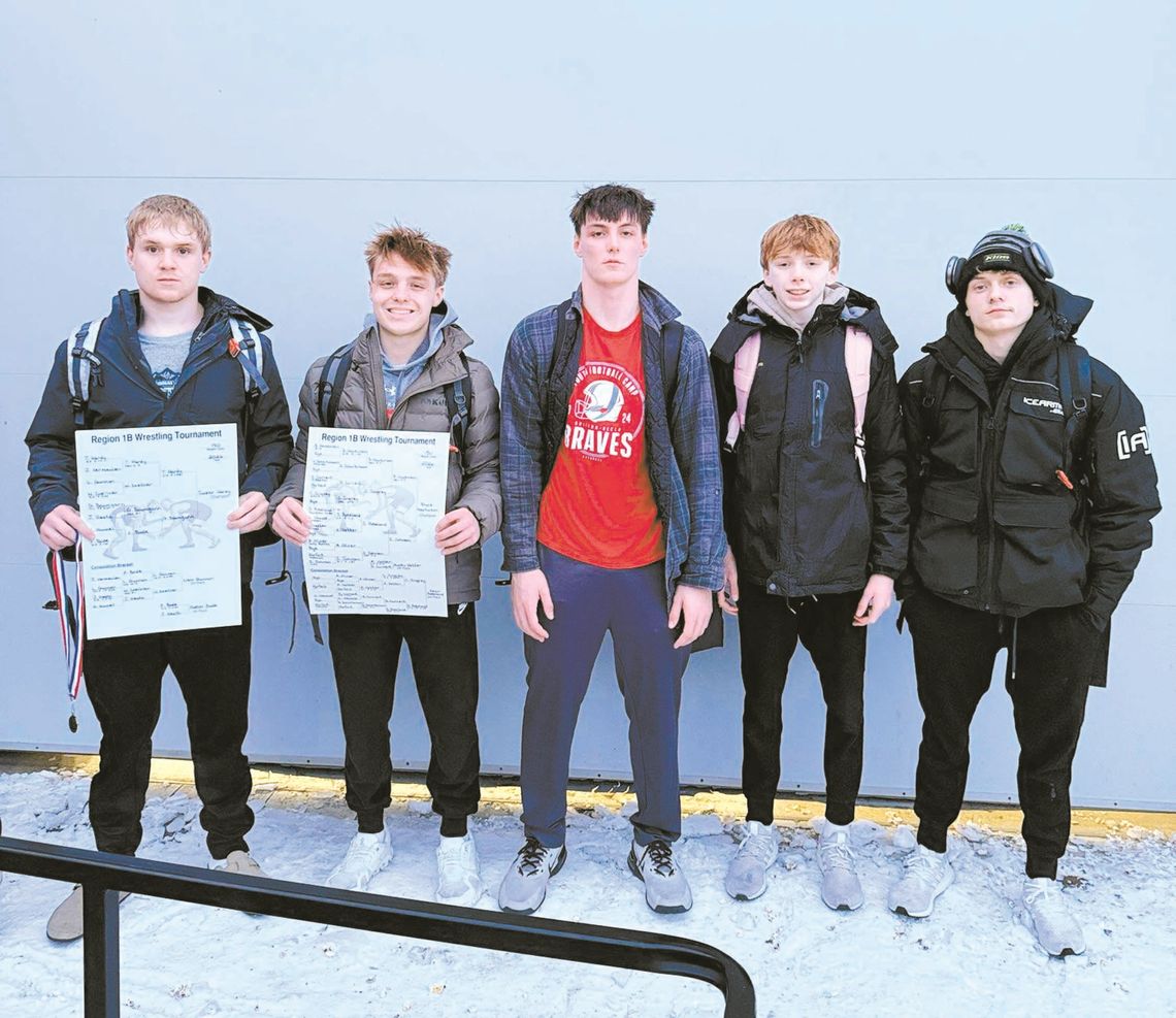 FIVE MATMEN STATE-BOUND