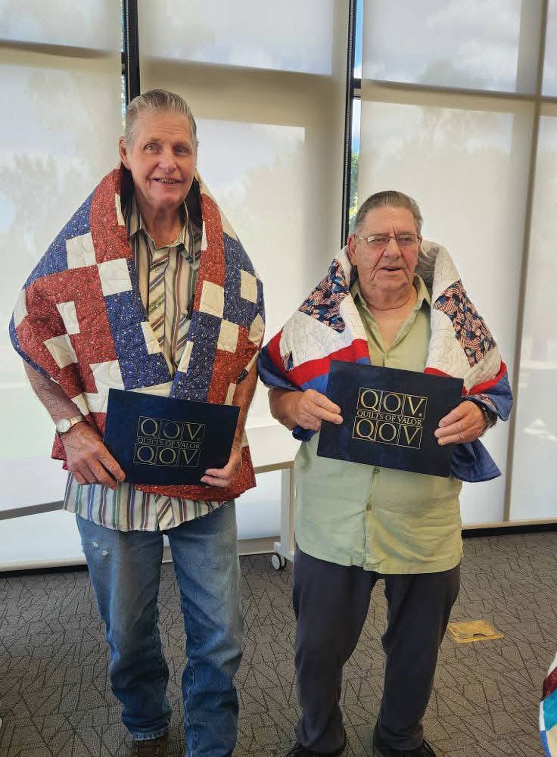 LANGFORD BROTHERS RECEIVE QUILTS OF VALOR LANGFORD BROTHERS RECEIVE QUILTS OF VALOR