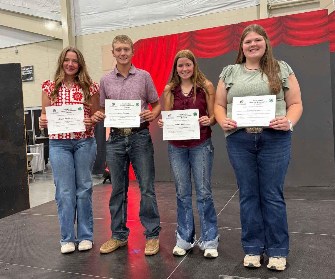 LOCALS NAMED 4-H AMBASSADORS