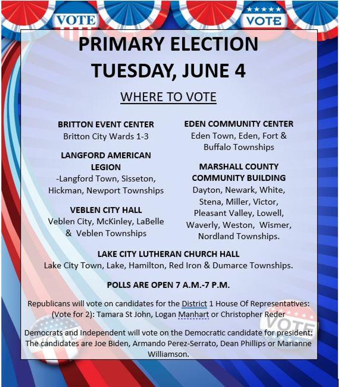 PRIMARY VOTING INFO