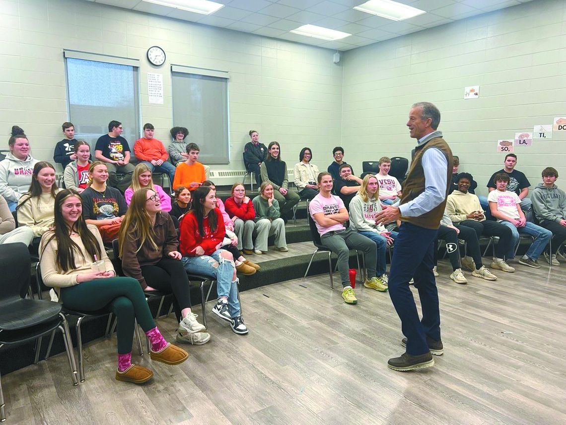 Senator Thune Visits Hospital And School