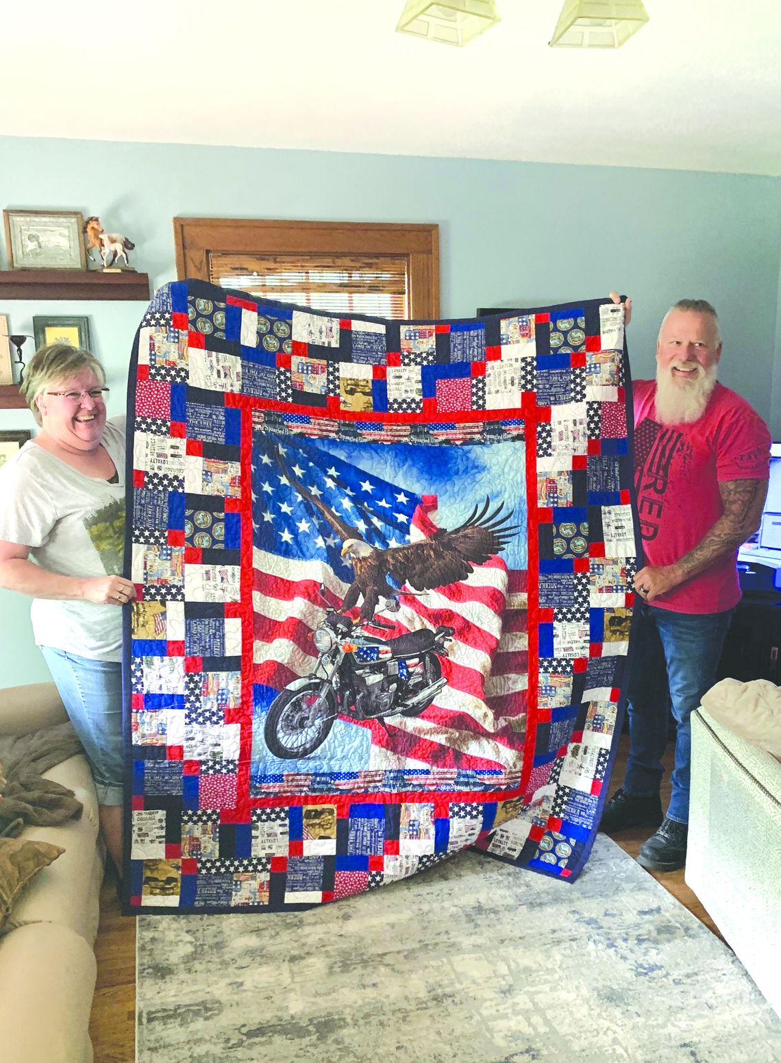 SEWING PATRIOTISM: Roehr’s Quilts Honor Vets 