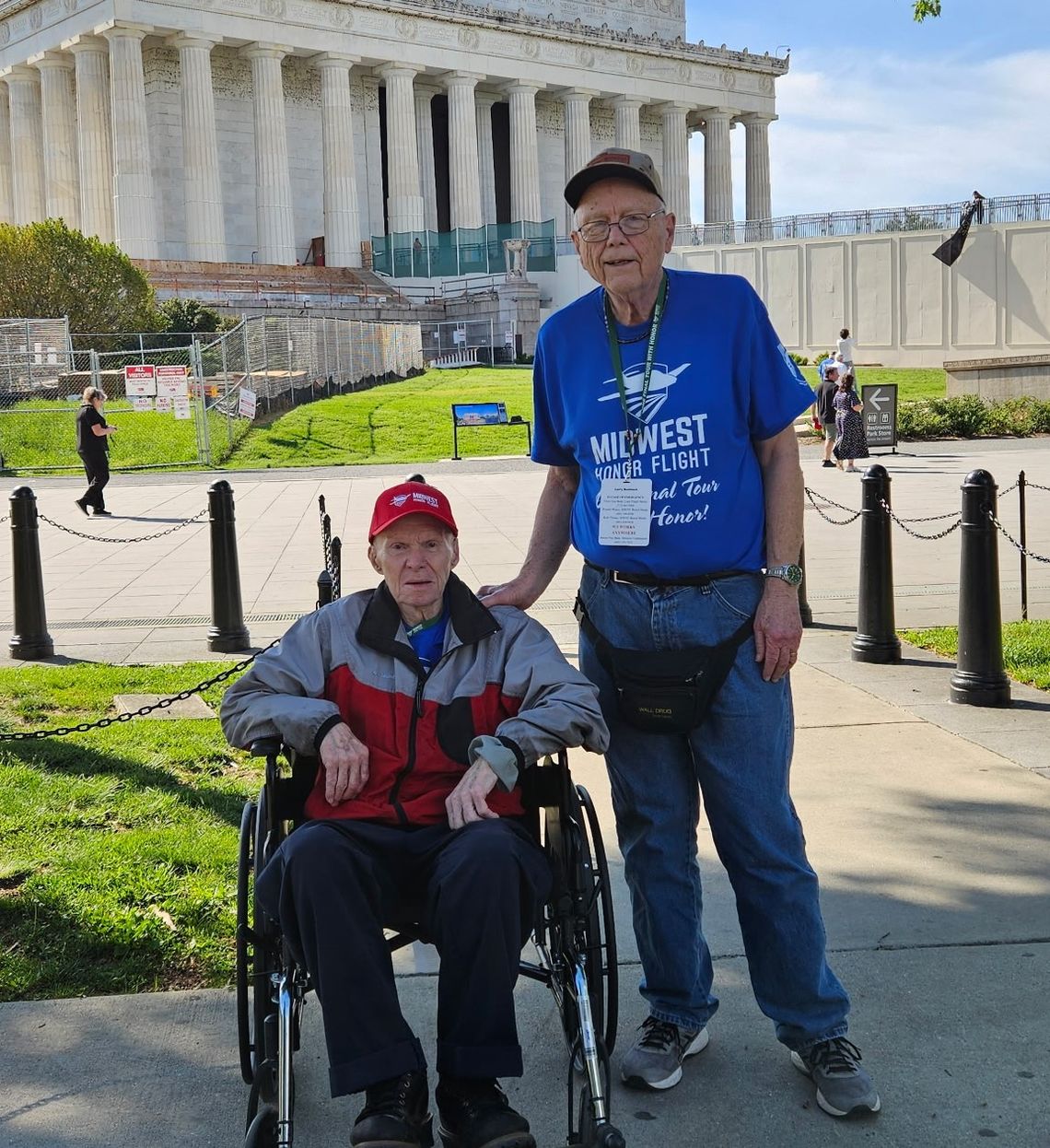 THREE AREA VETS TAKE HONOR FLIGHT