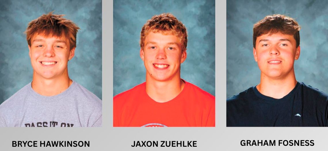 THREE GRIDDERS RECEIVE ALL-STATE RECOGNITION