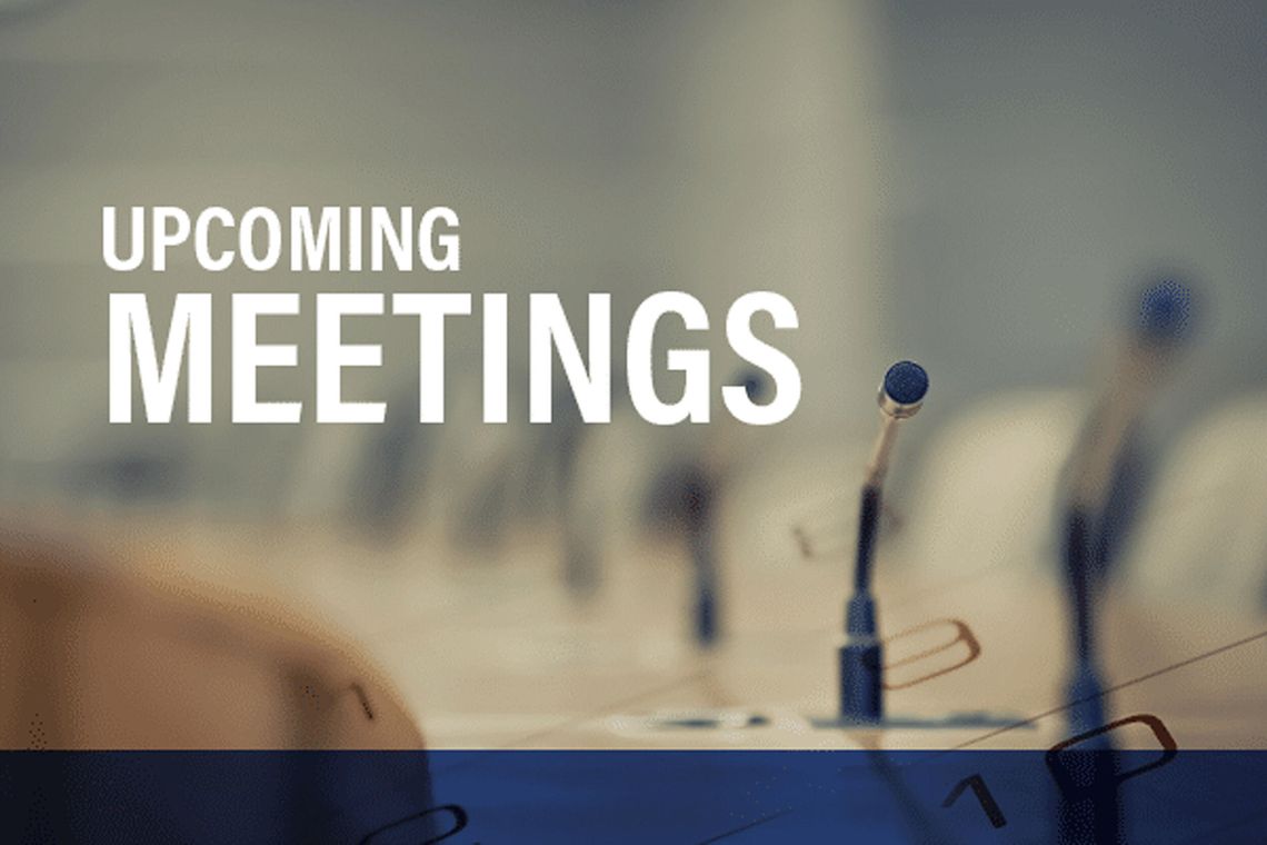 UPCOMING MEETINGS