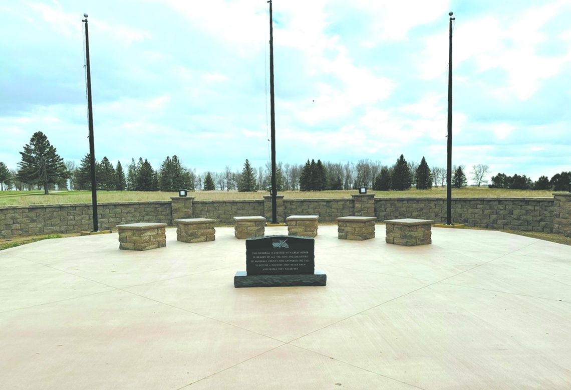 VETERANS MEMORIAL NEARING COMPLETION