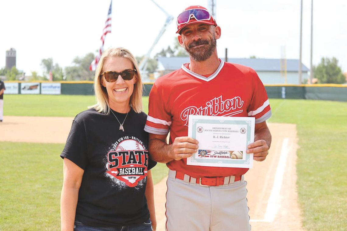 VFW FRIEND OF BASEBALL  AWARD GOES TO RICHTER